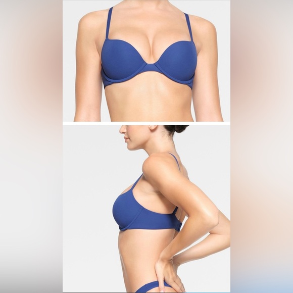 NEW SKIMS FITS EVERYBODY PUSH UP BRA IN SAPPHIRE 30D - Picture 1 of 5